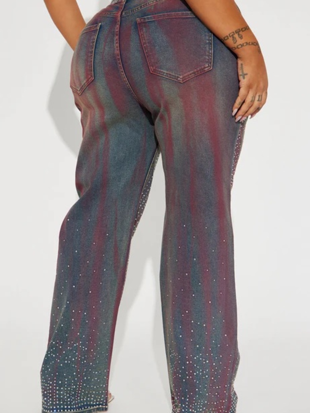 Fashion Nova Daydreaming Embellished Jeans NWT Plus 16 ๐ฅ๐ฅ๐ฅ - Picture 4 of 7
